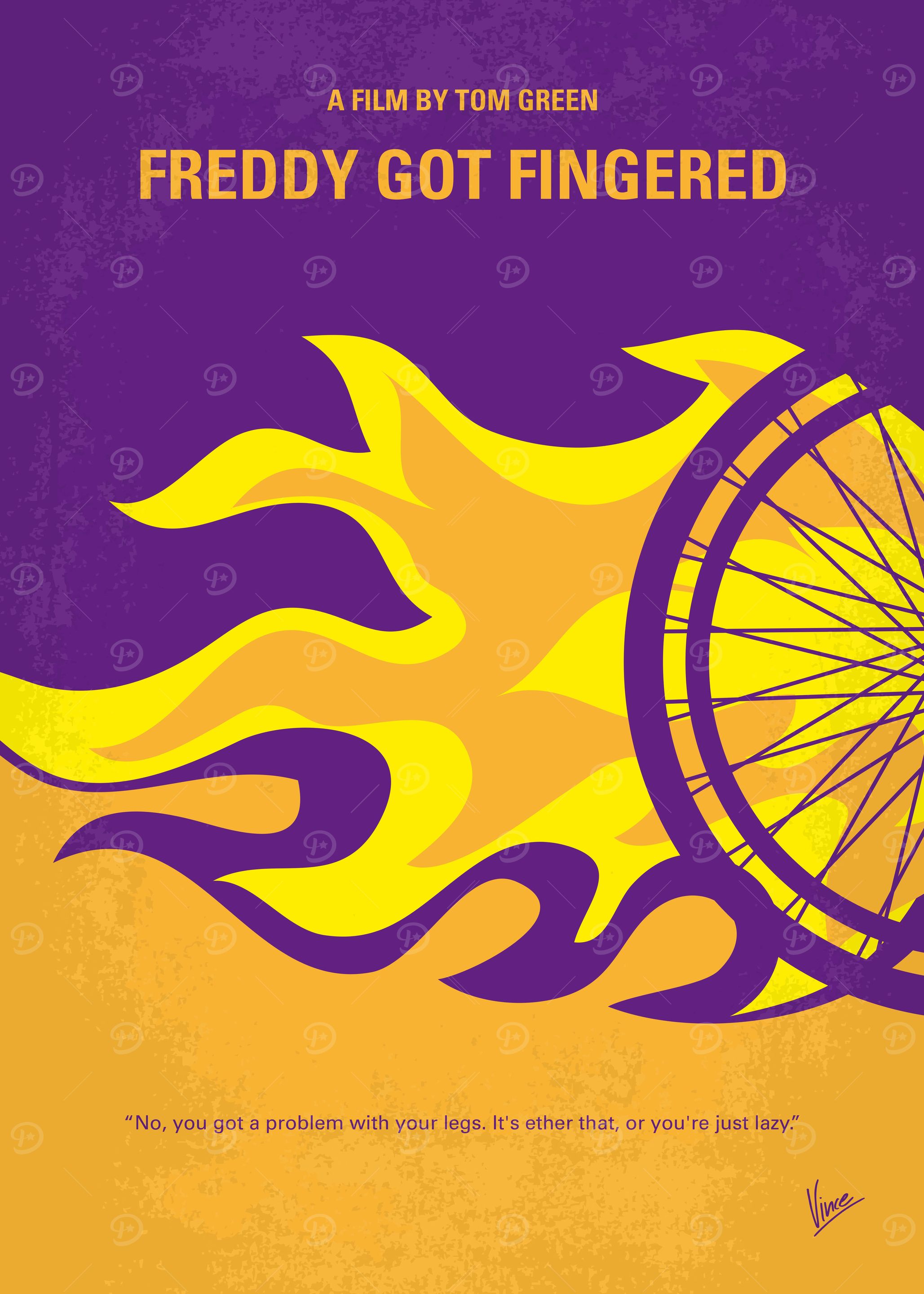 No550 My Freddy Got Fingered minimal movie poster An u ...