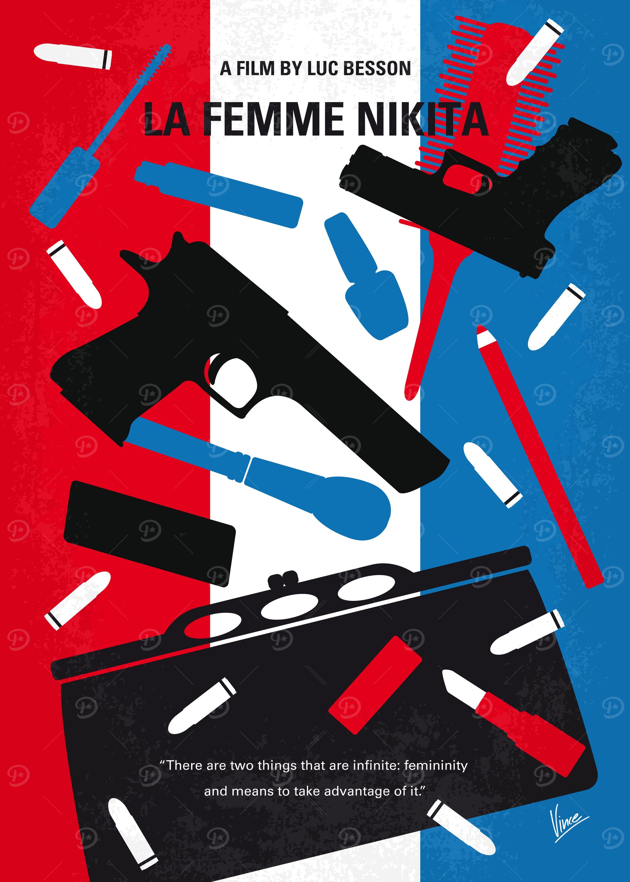 No545 My La Femme Nikita minimal movie poster Convicte ...