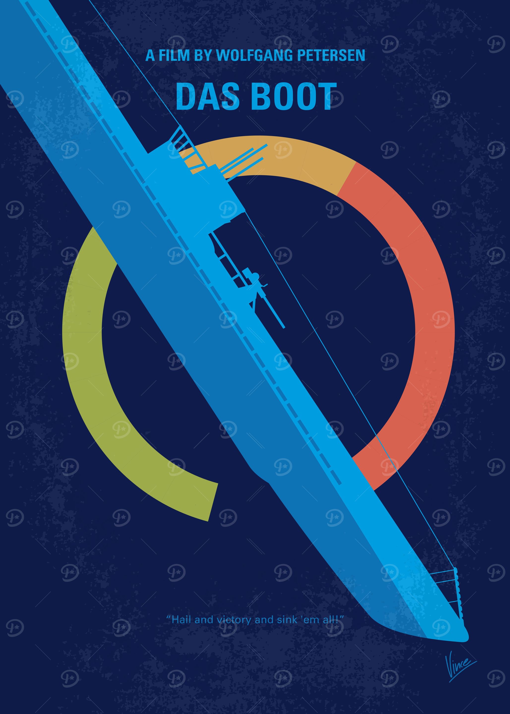 No553 My Das Boot minimal movie poster The claustropho ...