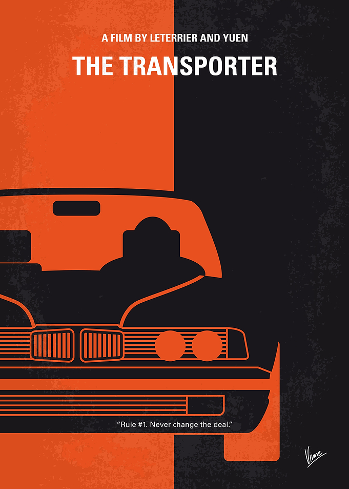 No552 My The Transporter minimal movie poster Frank is ...