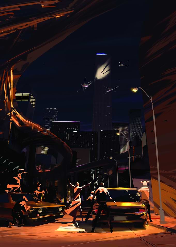 A heist is happening