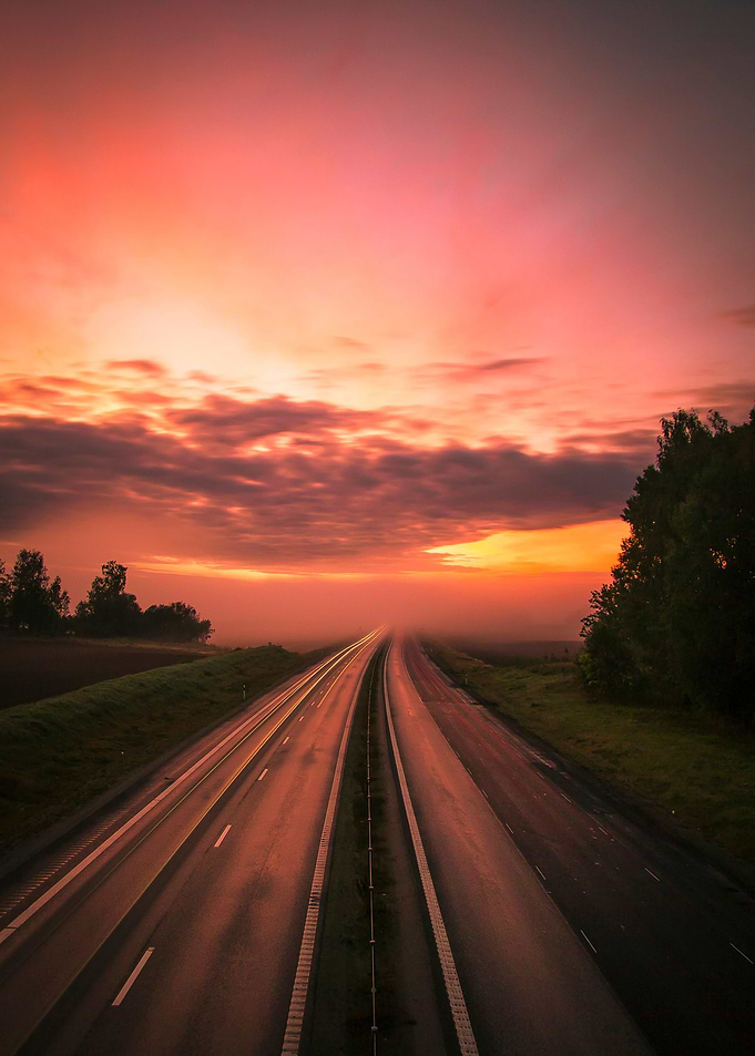 Highway into the mist