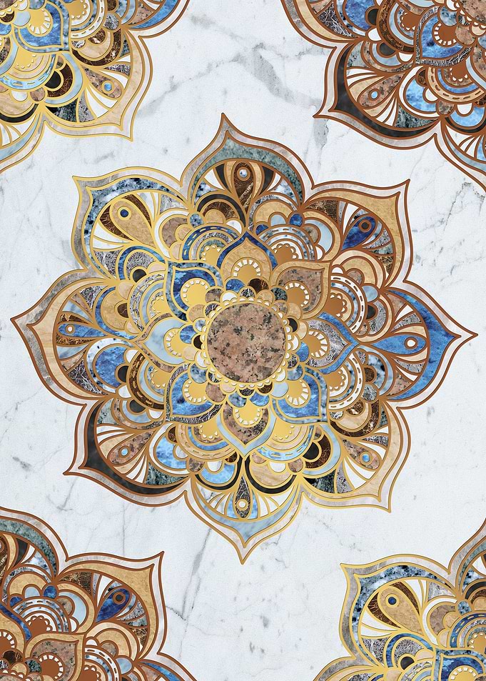 Mandala VII - Marble