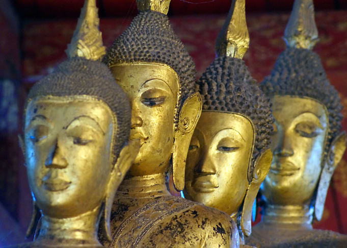 Temple Statues Luang Prabang Laos