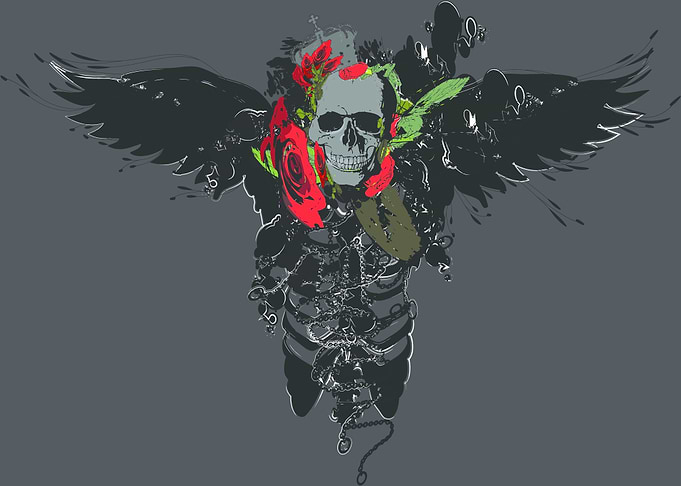 tattoo skull dark art