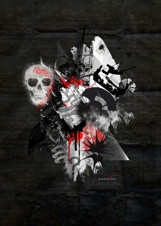anonymous Red skull