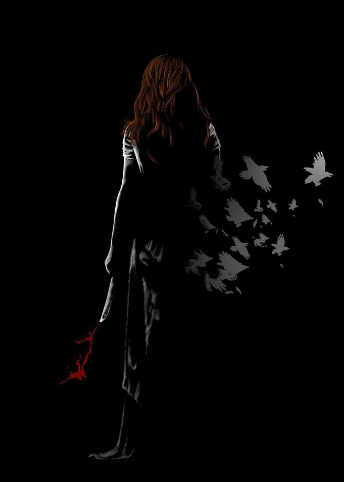 A work from my series using black as a background. Dig ...