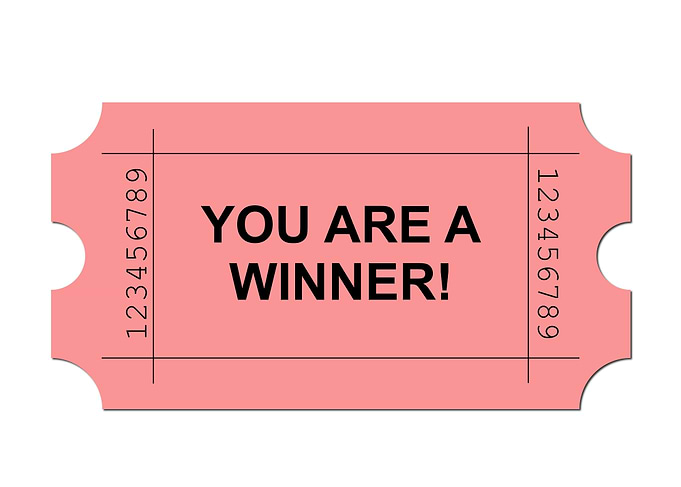 Ticket Red Red ticket on white background with sample w ...