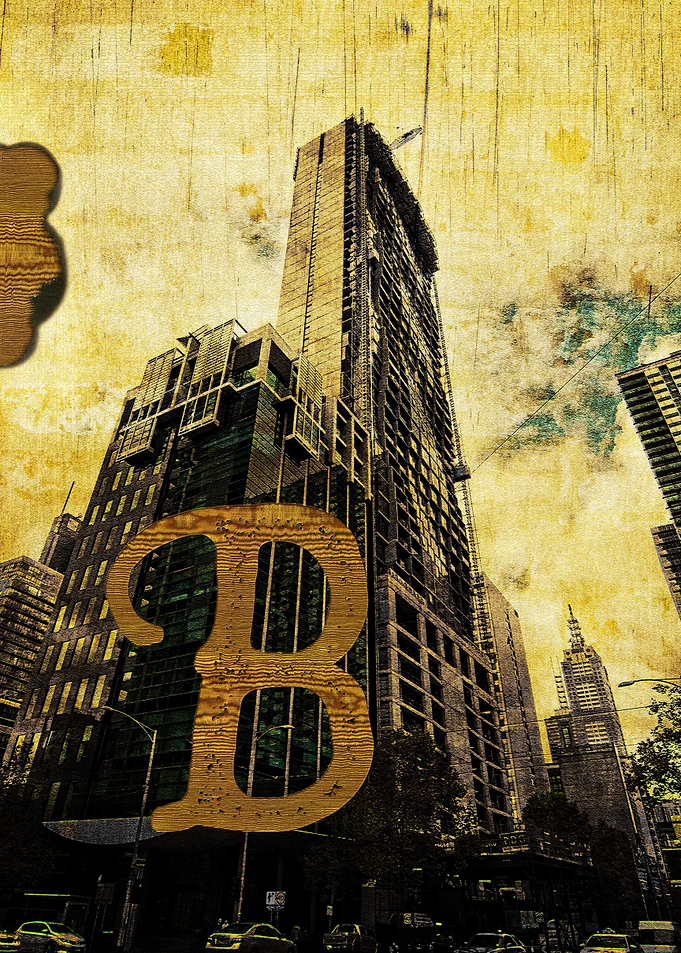 Grungy Melbourne Australia Alphabet Series - Letter 'B' ...