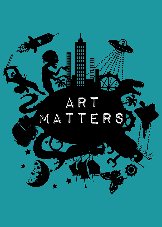Art Matters: Blue Background. With art programs being ...