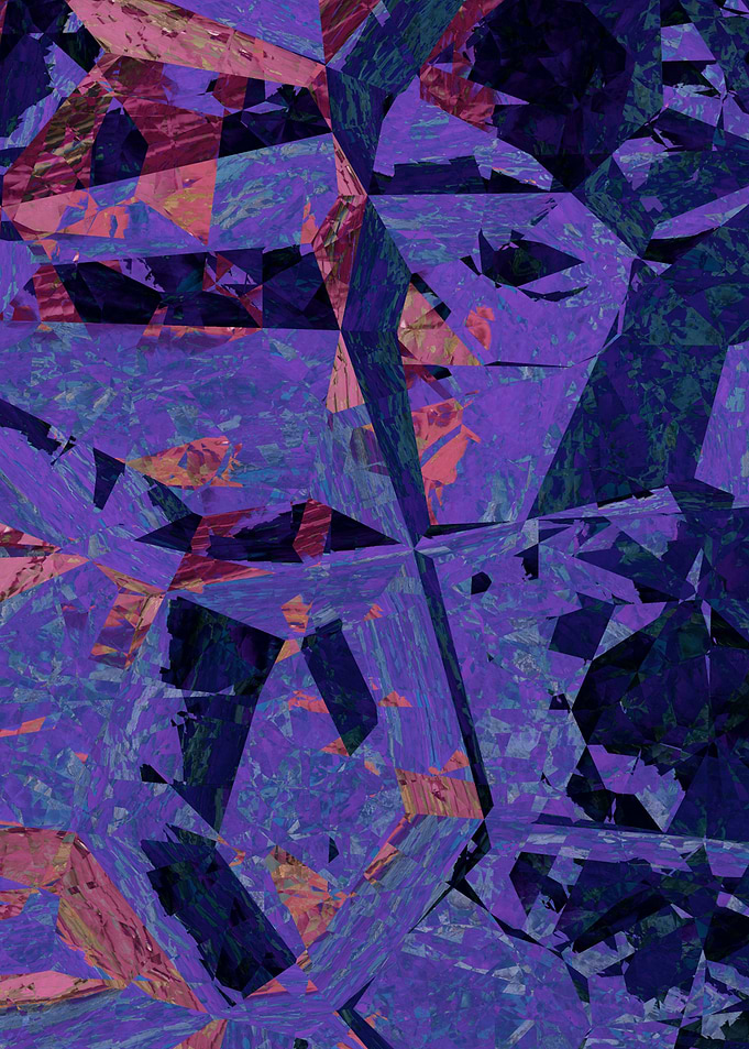 Purple, blue, and pink abstract image