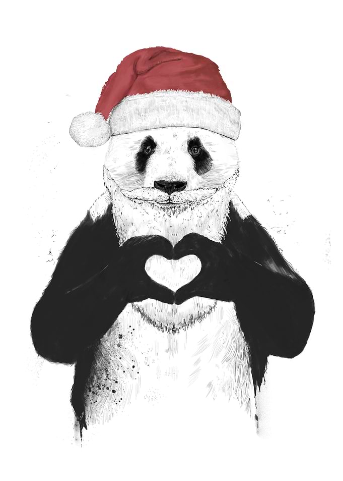 Santa Panda