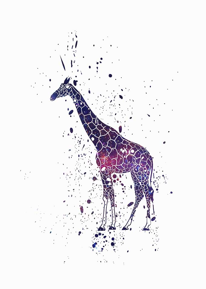 Giraffe Galaxy Splatter