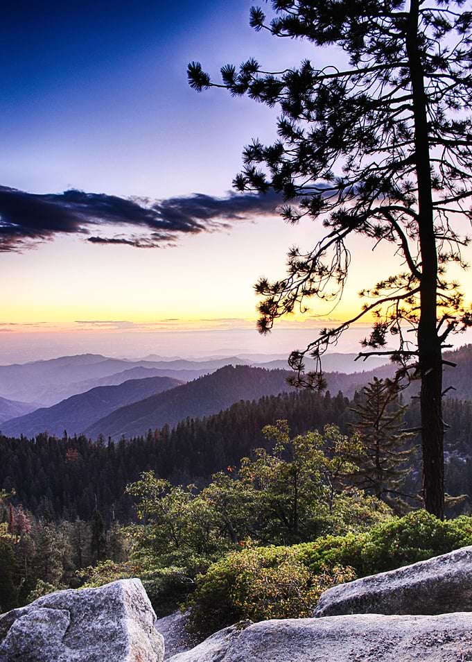 Sunset at Sequoia National Park