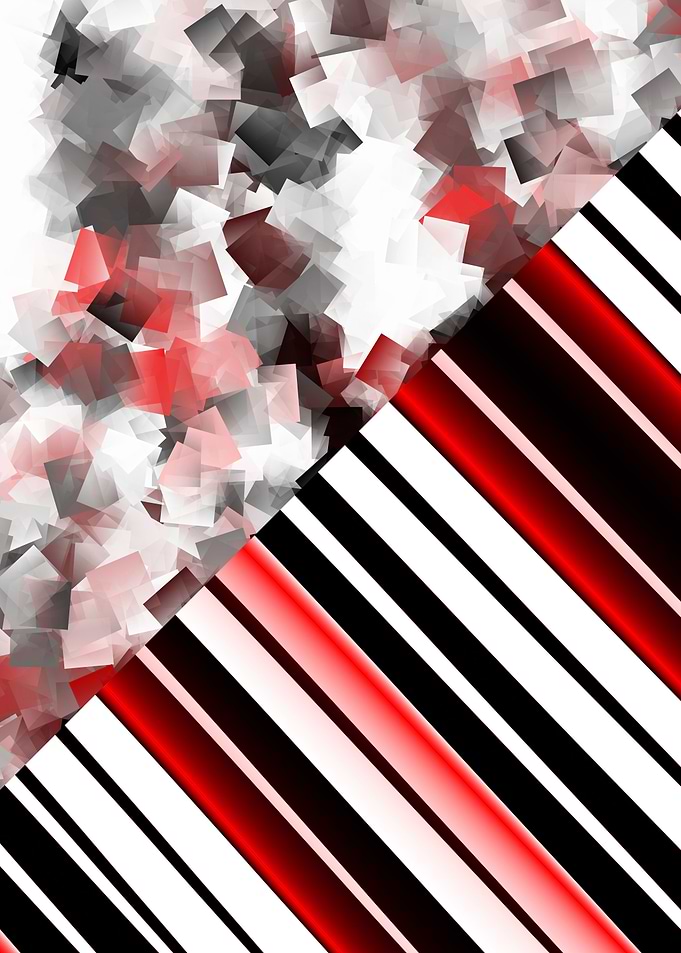 black and white meets red Version 7