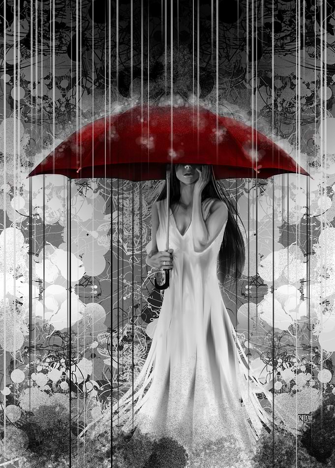 'Rain On'. A mixed media painting, enjoy and cheers!