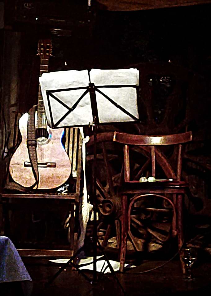 Musical Players, as the players take a break the instru ...
