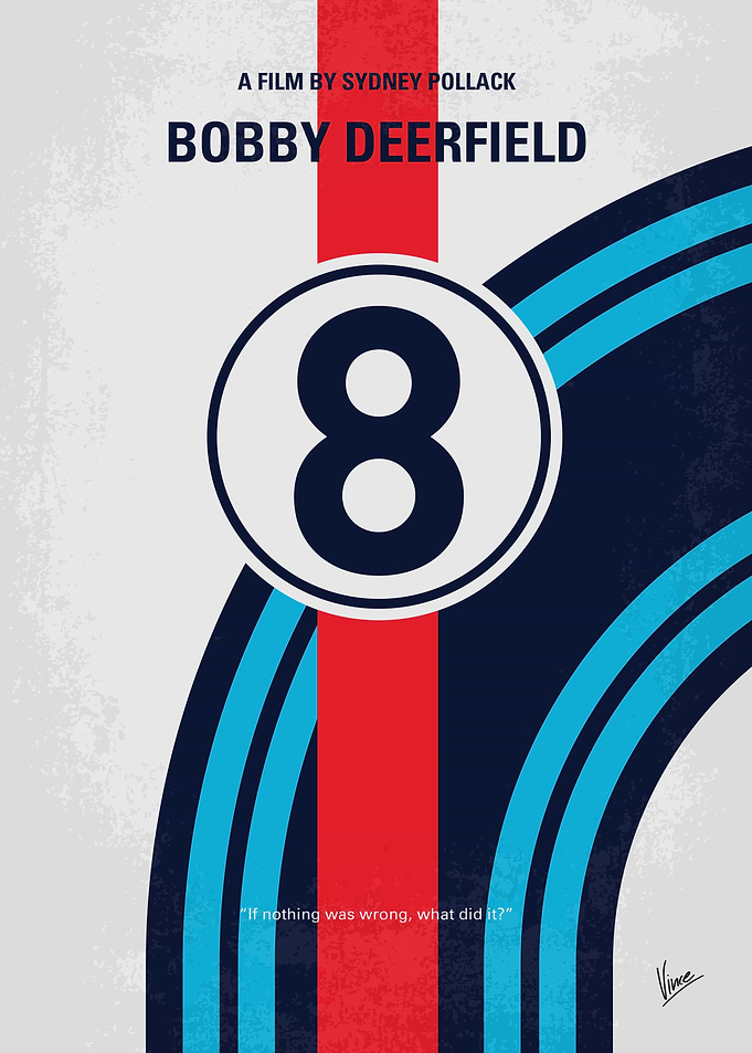 No565 My Bobby deerfield minimal movie poster Bobby De ...