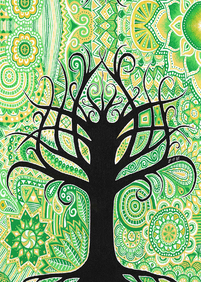 tree, arbre, green, vert, esprit, espoir, yellow, jaune ...