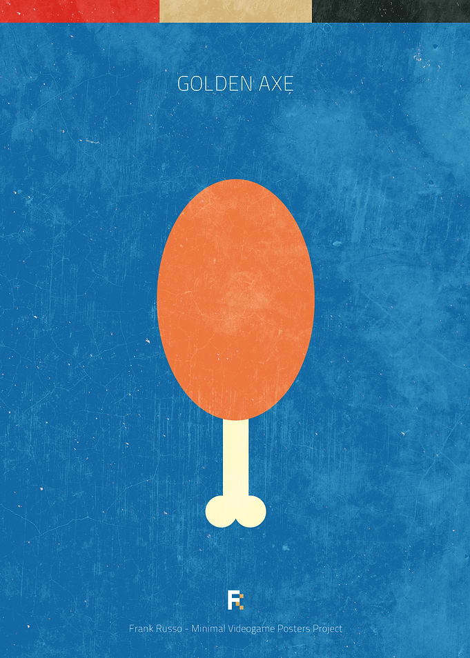 Golden Axe. Minimal Videogame Poster.