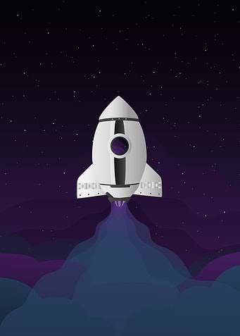 StartUp space rocket to decorate your boy's room!