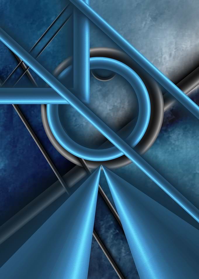 blue abstract art
