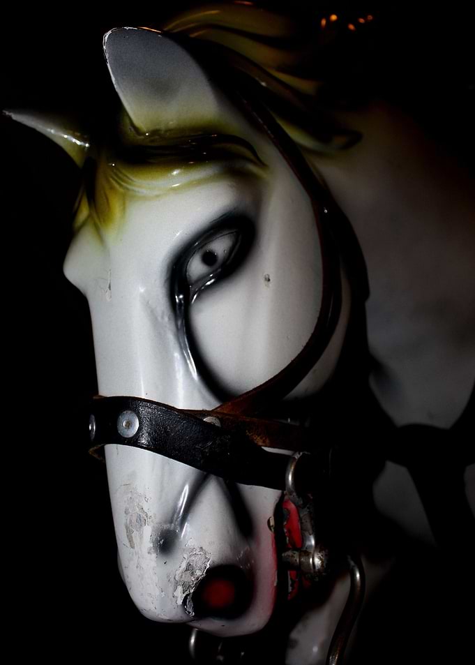 horse to ride on the merry-go-round