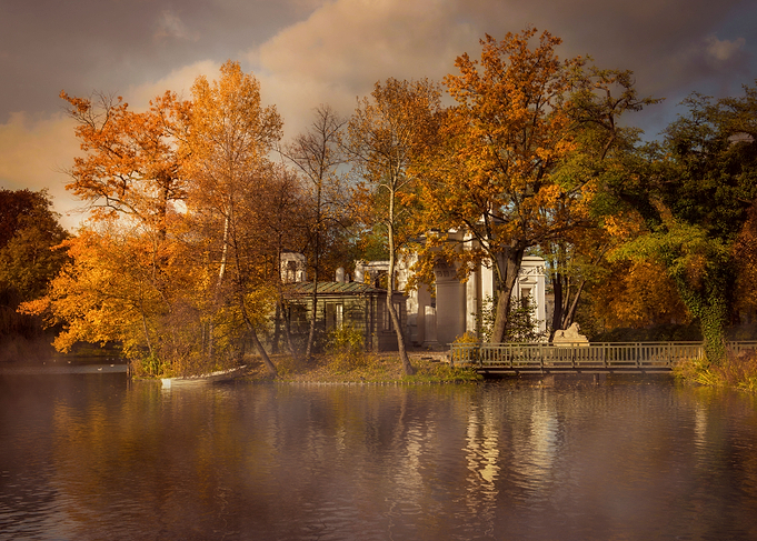 Morning autumn impression in the park