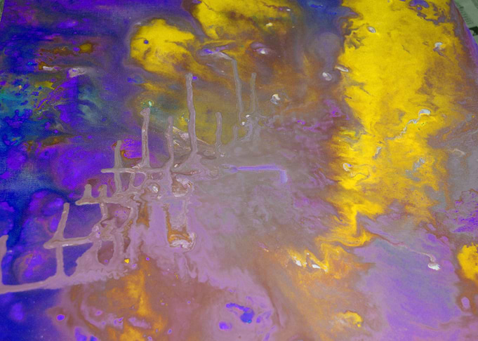 yellow & Purple abstract