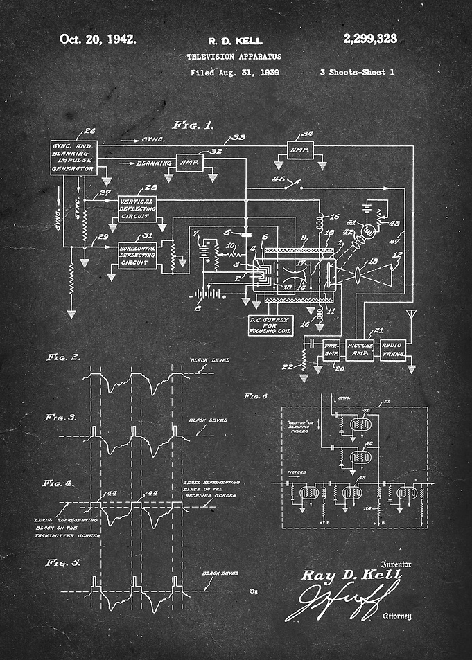 Television Apparatus - Patent by R. D. Kell - 1942