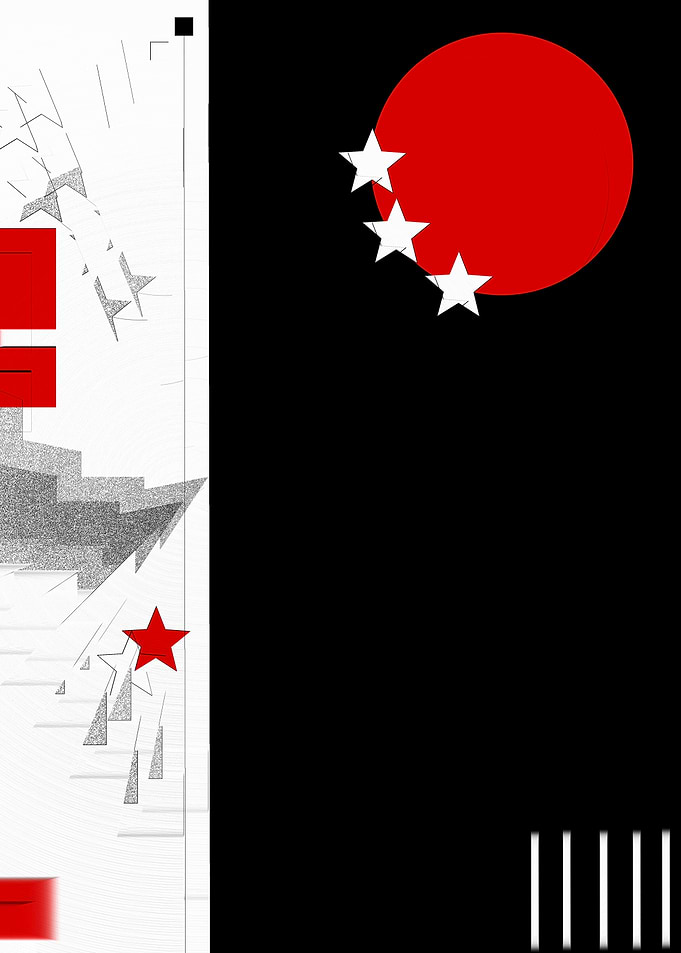 black and white meets red Version 9