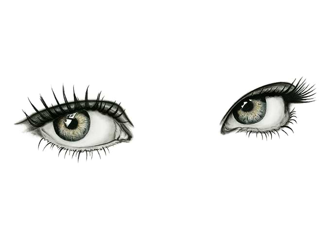 Charcoal drawing for your eyes only. Inspired by a phot ...