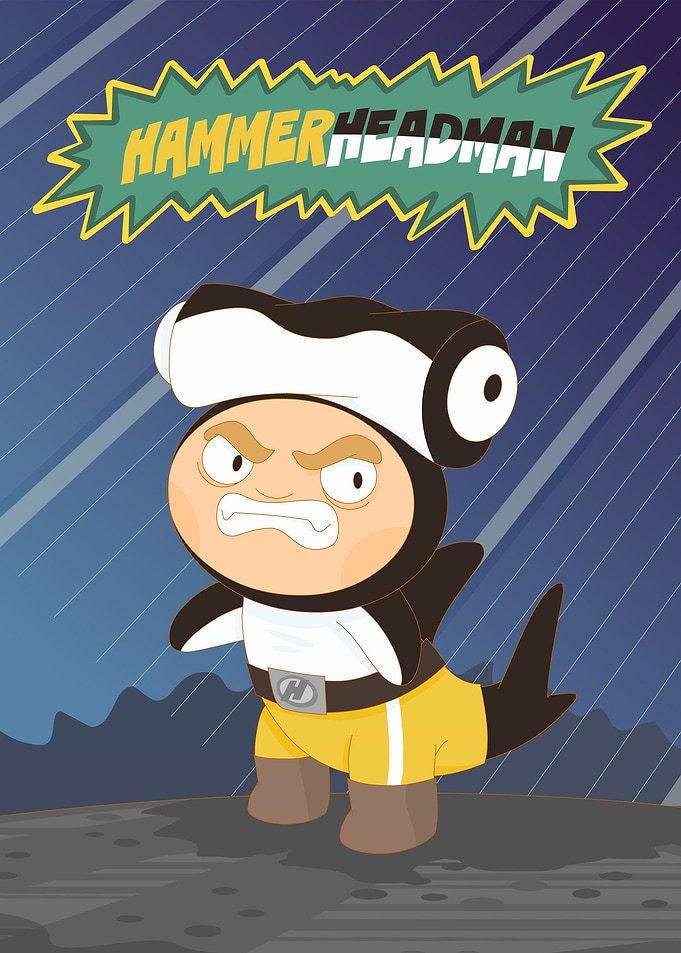 The brutal hammerhead man