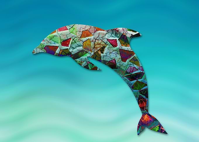 Animal Mosaic - The Dolphin