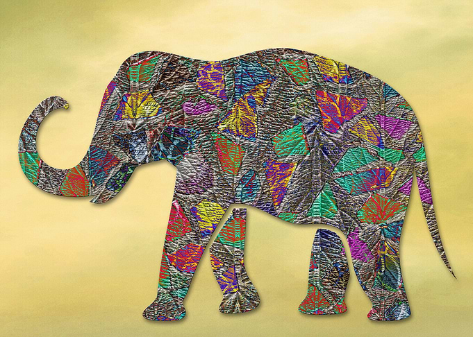 Animal Mosaic - The Elephant
