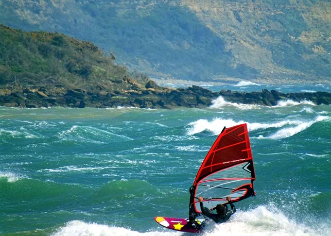 A rare wave sailing day in weymouth