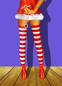 Gift wrapped very sexy and on high heels, so can come C ...