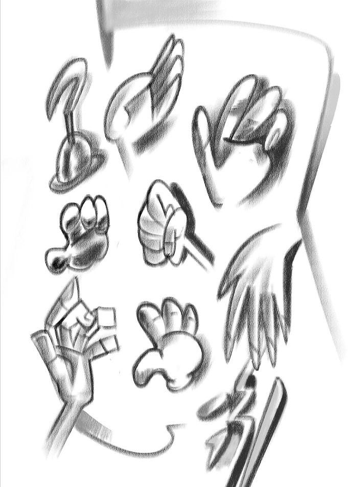 cartoon hands