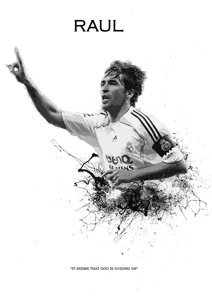 Raul Gonzalez a legend from Real Madrid with the quote: ...
