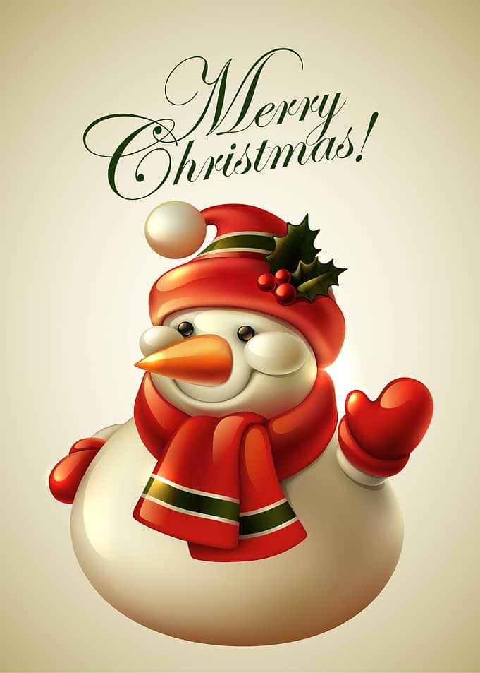Cute & Chubby Snowman.