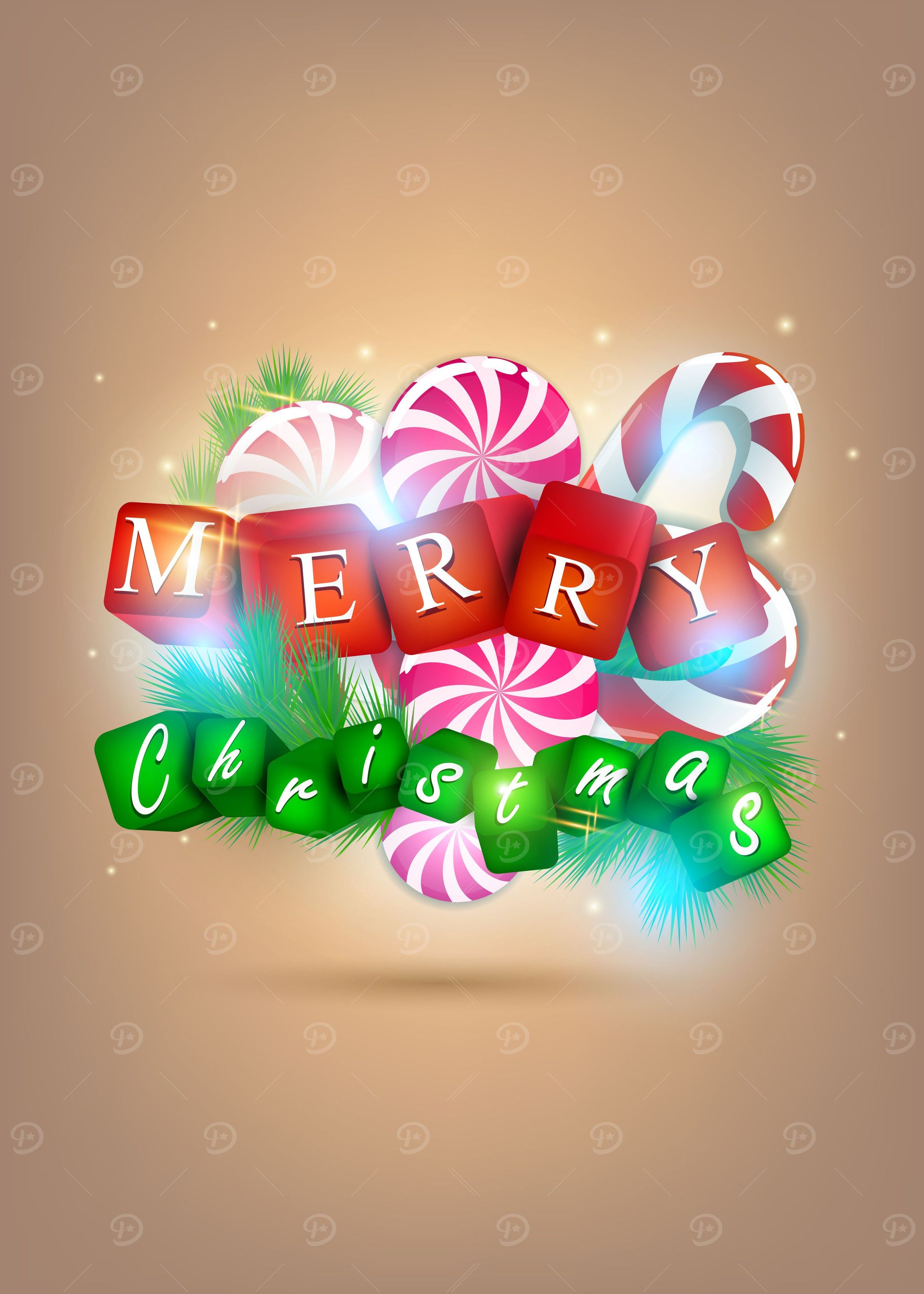 Merry Christmas 3D style