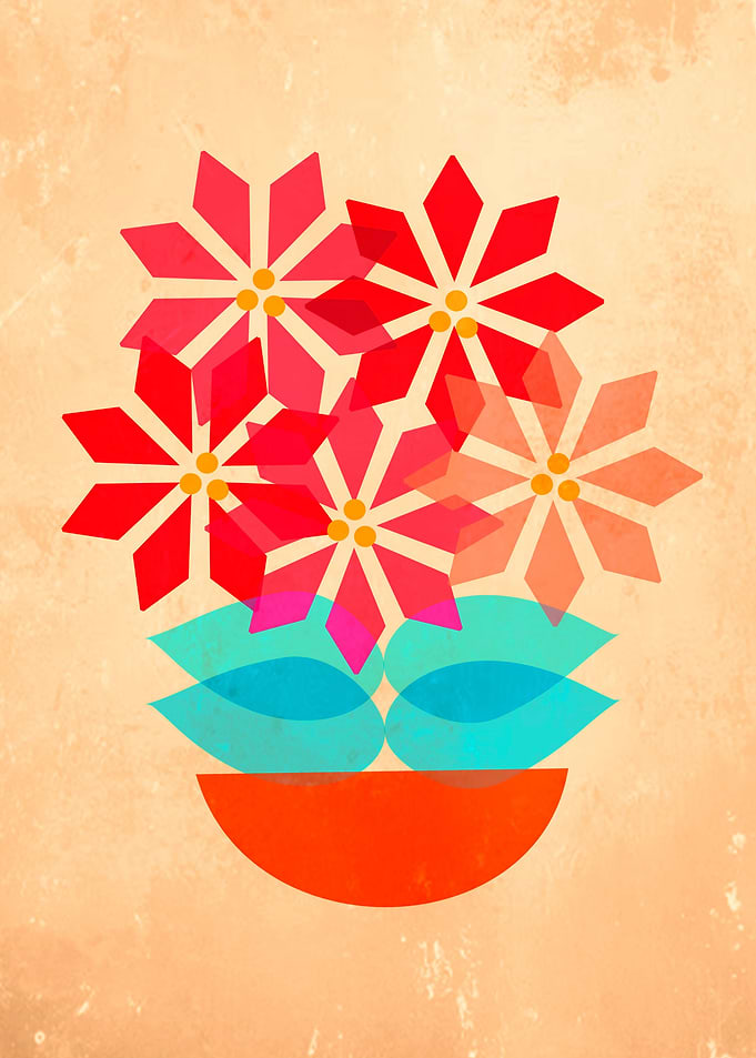 Poinsettia Pot