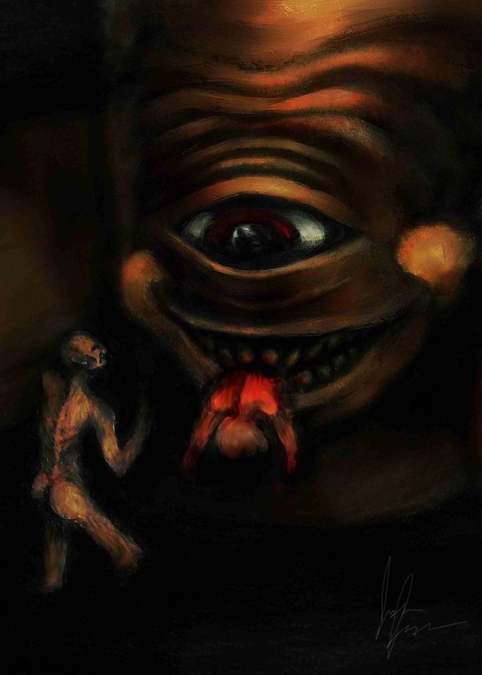 Inspired by Francisco Goya's Saturn Devouring His Son, ...