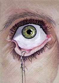 Eye 3 eye with hook open your eye -piece of the eye ill ...