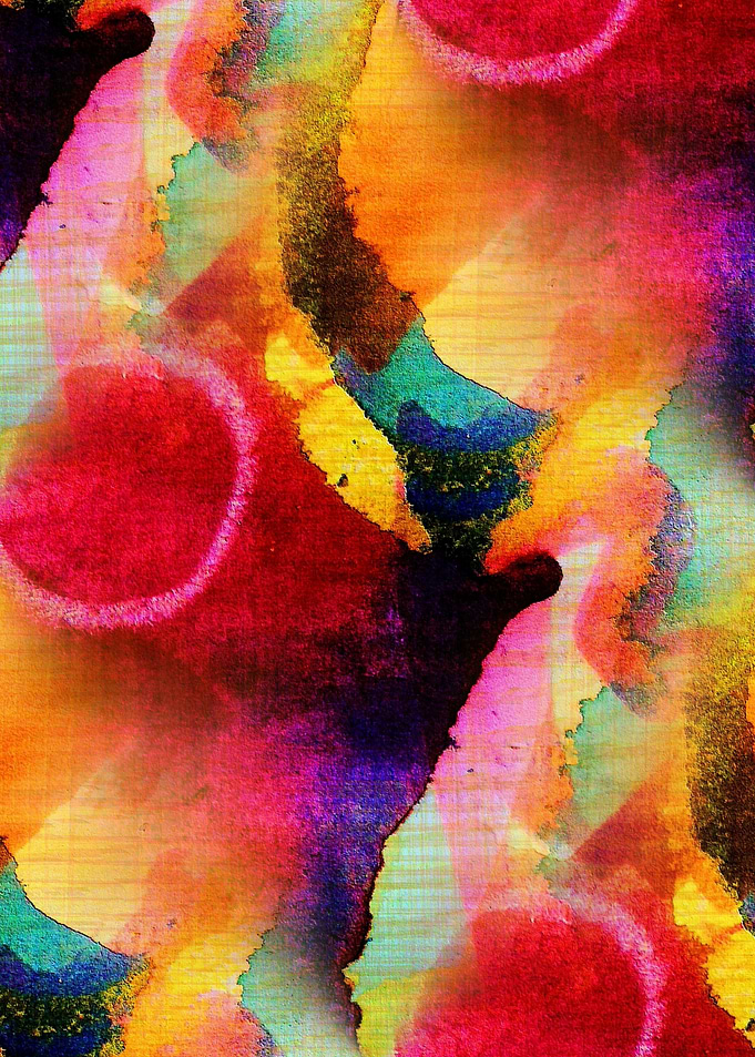 mixed media painting slightly edited
