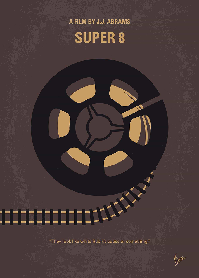 No578 My Super 8 minimal movie poster During the summe ...