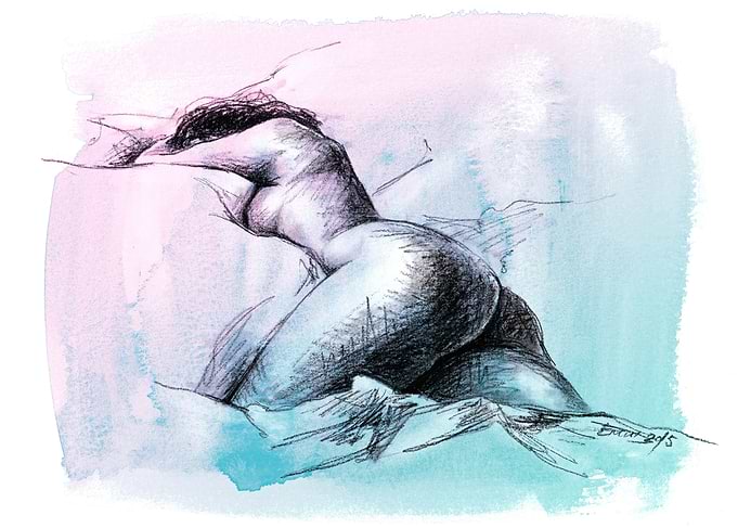 Female figure sketch