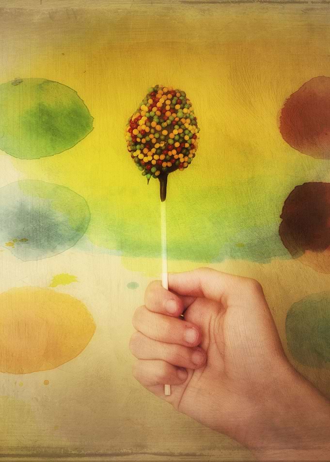 Color photograph 'Once Upon a Time a Colorful Candy'