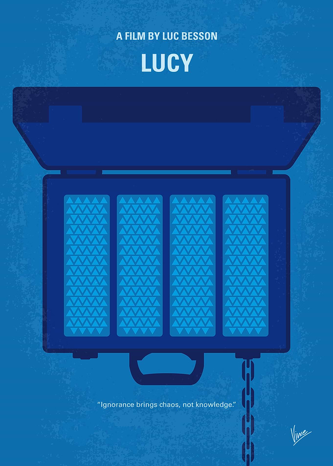No574 My Lucy minimal movie poster A woman, accidental ...