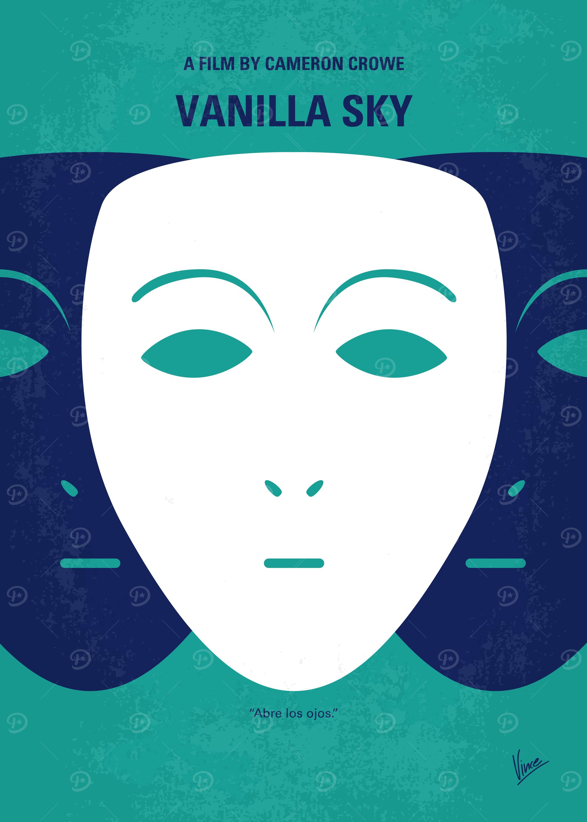 No571 My Vanilla Sky minimal movie poster Abre Los Ojo ...